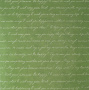 лист крафт бумаги с рисунком письмо на зеленом 30х30 см