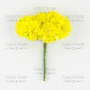 Set of apple flowers yellow, 6 pcs