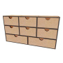 Schreibtisch-Organizer-Set zur Aufbewahrung von Schmuck, Nähzubehör, Kleinteilen #030