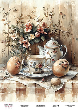 декупажная карта «пасхальный уют-04» #000957, 21см x 29,7см фабрика декору