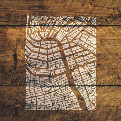 трафарет многоразовый 15x20см карта фон #230 фабрика декору - 2