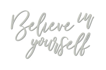 Chipboard "Believe in yourself" #428 - 2