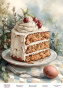 Decoupage card «Festive cake-03» #000916, 21cm x 29,7cm