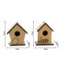 3D figures for decorating dollhouses and shadow boxes, Birdhouses, Set #296 - 0