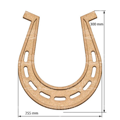 art-board-horseshoe-25-5-30-cm - 2