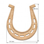  Art board Horseshoe 25,5х30 cm - 0