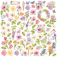 лист с картинками для вырезания spring inspiration 30,5х30,5 см