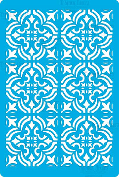 Stencil for crafts 15x20cm "Empire style mini background" #318