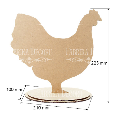 заготовка для декорирования "курочка" #240  - 2