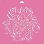 Schablone für Dekoration XL-Größe (30*30cm), Ein Strauß Blumen, #207
