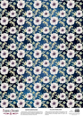 deco vellum colored sheet night garden 2, a3 (11,7" х 16,5")