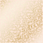 Arkusz papieru jednostronnego wytłaczanego złotą folią, wzór Złote Motyle Beż 30,5x30,5cm 