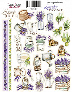 набор наклеек (стикеров) #057, "lavender provence-1"