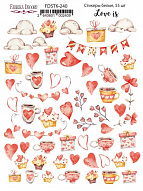 Set of stickers 55pcs Love is #240