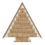 Advent calendar Christmas tree for 25 days with cut out numbers, DIY - 5
