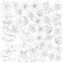 лист 30,5см x 30,5см для раскрашивания чернилами или глазурью, baby&mama