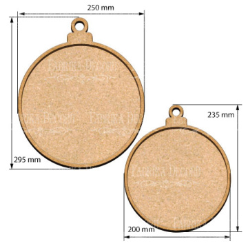  Art board Christmas balls set - 2