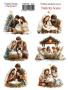 Set of stickers 5 pcs, Christmas, #414