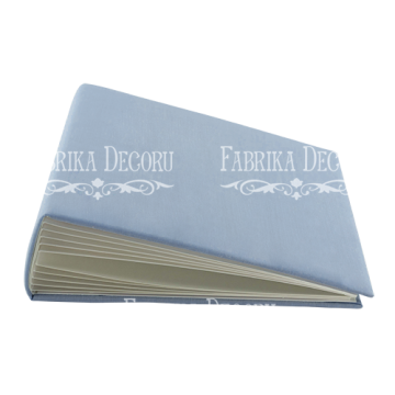 Blank album with a soft fabric cover Blue 20сm х 20сm - 2 Blank album with a soft fabric cover Blue 20сm х 20сm - 2