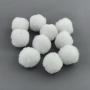 Pompons for creativity, White, Large, 10pcs, diameter 30mm