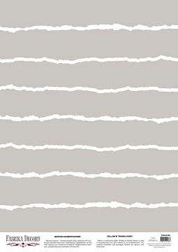 Deco vellum colored sheet Boho stripes on a gray, A3 (11,7" х 16,5")