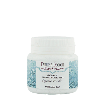 Texture gel with glass beads “Crystal-pearls“, 50ml