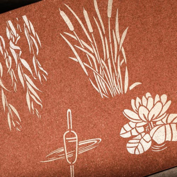 Stencil reusable, 15x20cm "Fishing", #359 - 2 Stencil reusable, 15x20cm "Fishing", #359 - 2