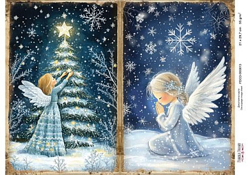 Decoupage card «Christmas Tale» #000813, 21cm x 29,7cm