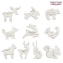 Set of Christmas tree decorations "Fairy-tale animals ethno", 10pcs