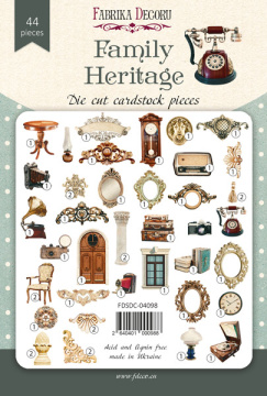Set of die cuts Family Heritage, 44 pcs - 2 Set of die cuts Family Heritage, 44 pcs - 2
