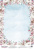deco vellum colored sheet winter frame, a3 (11,7" х 16,5")