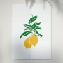 Трафарет многоразовый, 15 см x 20 см,  Лимон бордюр, #427