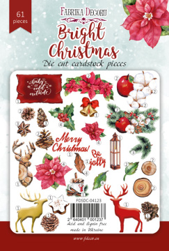 Set of die cuts Bright Christmas, 61 pcs - 2 Set of die cuts Bright Christmas, 61 pcs - 2