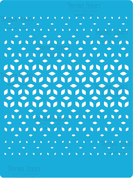 Stencil for crafts 15x20cm "Abstraction 2" #126