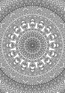 Overlay "Big mandala" 21х29,7 сm
