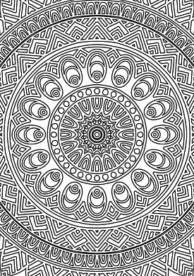 overlay "big mandala" 21х29,7 сm