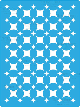 Stencil for crafts 15x20cm "Harlequin"