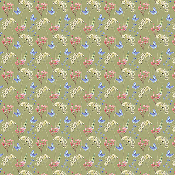 Sheet of double-sided paper for scrapbooking Night garden #01072-3 30,5х30,5
