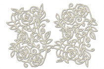 Набор чипбордов Орнамент Розы 10х15 см #544 color_Milk Набор чипбордов Орнамент Розы 10х15 см #544 color_Milk