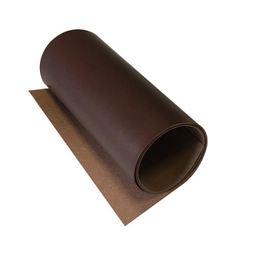 Piece of PU leather Dark brown, size 50cm x 13cm