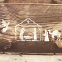 Stencil reusable, 15x20cm "The birth of Jesus 3", #463 - 0
