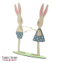 Blank for decoration "Bunnies in love" #123 - 1