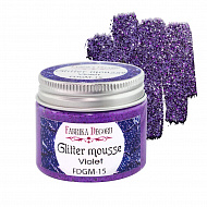 Glitter mousse, color Violet