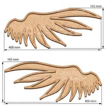 Art board Angel's wings 40х16,5 cm - 2  Art board Angel's wings 40х16,5 cm - 2