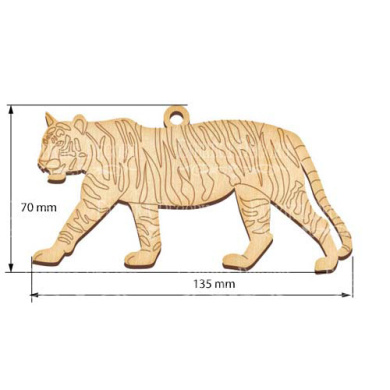 Figurine for painting and decorating #409 "Tiger 3" - 2