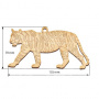 Figurine for painting and decorating #409 "Tiger 3" - 0