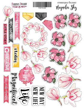 Kit of stickers 28 pcs Magnolia Sky #022
