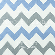Fabric cut piece 35X70 Gray-blue zigzag