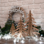 Blank for decoration "Christmas trees-3pcs" #113 - 0
