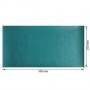 Piece of PU leather for bookbinding with gold pattern Golden Mini Drops Turquoise, 50cm x 25cm - 0